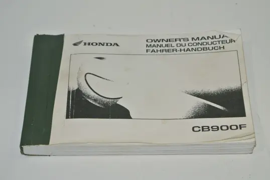 INSTRUCTIEBOEKJE Honda CB 900 2002 - 2007