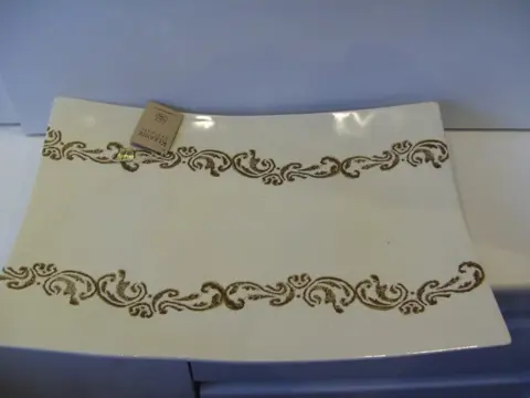 SERVEERSCHALEN XXL RECHTHOEKIG HAND MADE 45 CM NIEUW