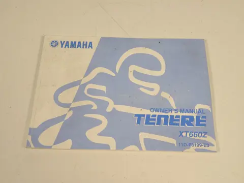 INSTRUCTIEBOEKJE Yamaha XTZ Tenere 2008 - 2013