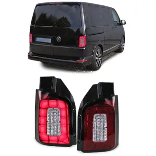 LED Lightbar Achterlichten VW Transporter T6 (Rood/Helder)