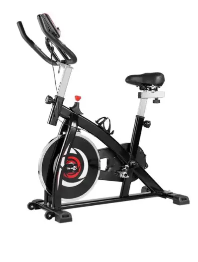 Indoor Cycling Bike with 4-Way Adjustable Handle &amp; Seat