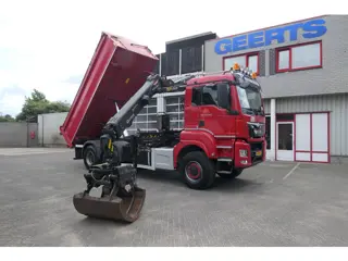 MAN TGS 26.480 | 6X6 | 2 Side Tipper + Hydraulic dust cover | PALFINGER Q170Z84TI + Easy fold | 6717
