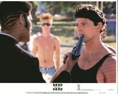 BAND OF THE HAND lobbycard set.