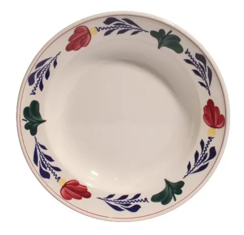 Diepe borden Boerenbont servies