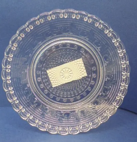 GLAZEN ONDERBORDJE SCHOTELTJE DIA 12,5 CM Nieuw