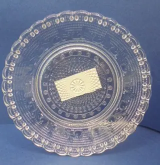 GLAZEN ONDERBORDJE SCHOTELTJE DIA 12,5 CM Nieuw