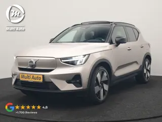Volvo XC40 Recharge Ultimate 69 kWh 232pk | Trekhaak Af Fabriek | Panodak | Warmtepomp | 360 Camera 