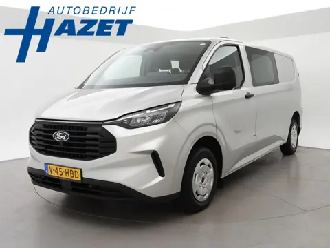 Ford Transit Custom 300 2.0 TDCI L2H1 6-PERS DUBBEL CAB. + TREKHAAK | CARPLAY | CAMERA