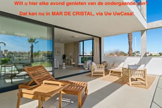 Uw eigen Penthouse aan zee in MAR DE CRISTAL met meer