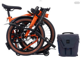 Elektrische Brompton G-Line Vouwfiets Gezocht voor de Trein