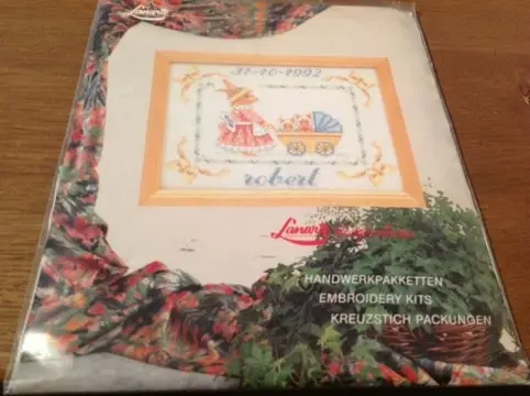 Lanarte,geboorte borduurpakket - NIEUW