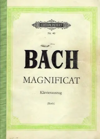 Pianouittreksel Magnificat,Oratorium J.S.Bach,latijn tekst