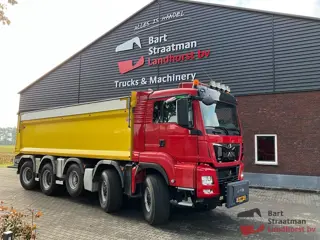 MAN TGS50.460 10x8/6 BB WS met 24,5m³ AJK kipper en aluminium milieukleppen. BS2140