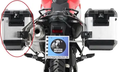 LINKER KOFFER Moto Accessoires Bagage 1980 - 2014