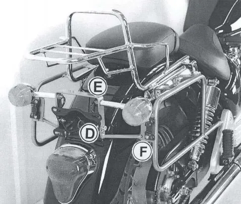 KOFFERBEUGELSET Triumph Bonneville America 2002 - 2007