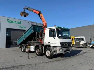 Mercedes-Benz Actros 3236 8x4 / EPS / Blad geveerd / Palfinger Pk15002 A /Waf kipper