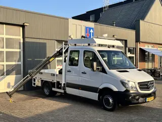 Mercedes-Benz Sprinter 513 CDI 366 Hiab Laadkraan 018T Trekhaak 2000 kg Airco 6 persoons uitvoering 