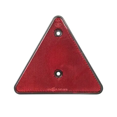 Reflector driehoek rood