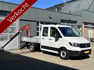 Volkswagen Crafter 35 2.0 TDI L3 Fassi Laadkraan M15A Trekhaak 3500 kg trekgewicht Airco Apple carpl