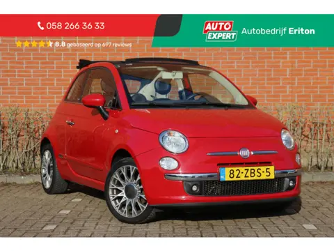 Fiat 500 C 0.9 TwinAir 86pk Lounge | NL-auto | Cabrio | Airco | Parkeersensoren | Elek. ramen | Cent