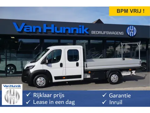 Fiat Ducato 35 Maxi DOKA 180PK Open Laadbak AUT 10" Scherm, Navi, Climate, Trekhaak, Standkachel! NR