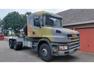 Scania T144.530 V8 torpedo / Ex army / Low kms (bj 1999)