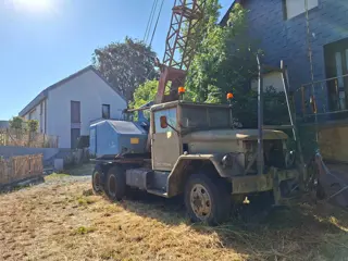 REO 6x6 M35 with Fuchs 301 dragline