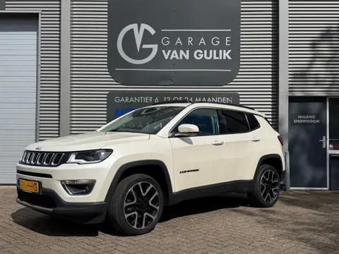 Jeep Compass 1.4 170PK Limited 4x4 Automaat Panodak,Clima,Cruise,Navi,CarPlay,Leder,Beats,Isofix,Get