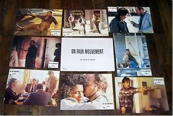 ONE FALSE MOVE lobby cards.