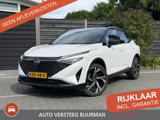 Nissan Qashqai Tekna Plus 1.3 MHEV 158PK Xtronic Automaat Navigatie, Rondomzichtcamera, Keyless, Pan