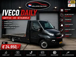 Iveco Daily 40C17 3.0 410 BE Rijbewijs, dubbel lucht, standkachel, goed staat, EX BTW