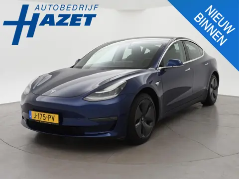 Tesla Model 3 LONG RANGE AWD 75 kWh + TREKHAAK AFNEEMBAAR | PANORAMA | ZWART LEDER | STOELVERW. V+A