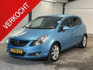 Opel Corsa 1.4-16V Cosmo 5D 2010 'Oriental blue', AIRCO CRUISE EL.RAM/SPIEG *63.759*KM !!