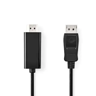 Nedis DisplayPort-HDMI-Cbl DisplayPort M - HDMI-Conn. 2m BK