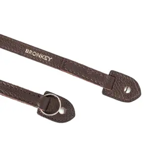 Bronkey Roma leren draagriem bruin 95 cm