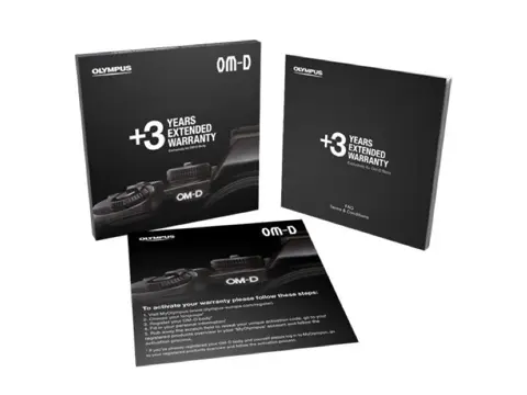 Olympus 3 Years Extended Warranty Card (OM-D Line-Up)