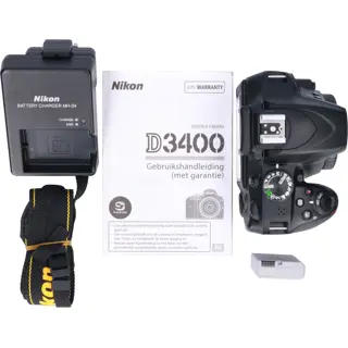 Tweedehands Nikon D3400 Body Zwart CM7216