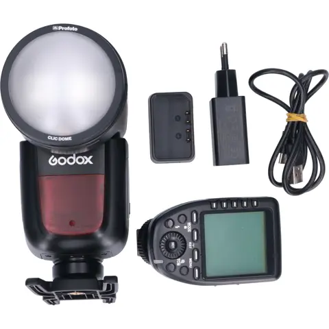 Tweedehands Godox Speedlite V1 Nikon incl X Pro-N CM7559