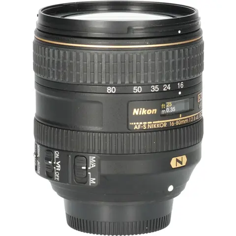 Tweedehands Nikon AF-S 16-80mm f/2.8-4.0 ED VR DX CM7127