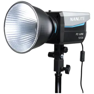 Nanlite FC-120C LED RGBW Spot Light Dual Kit With Softbox Fresnel And Lightstand