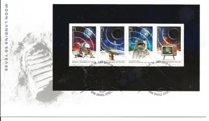 FDC Minisheet 2019 AUSTRALIA Moon Landing 50 Years