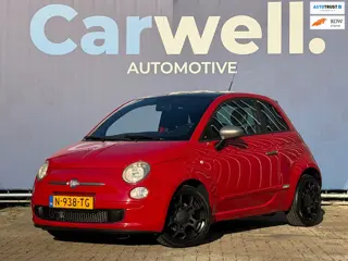 Fiat 500 0.9 TwinAir|Airco|ElektrischeRamen|HalfLeder|LMV|Isofix|Apk tot 25-06-2027|