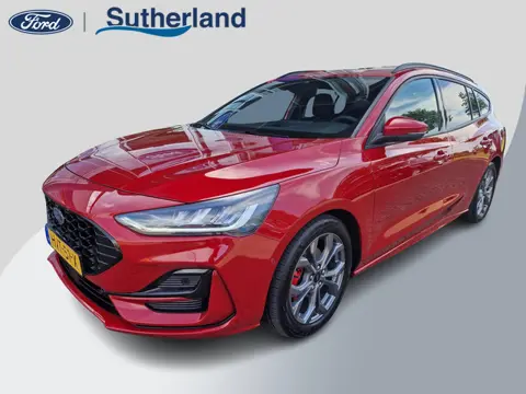 Ford Focus Wagon 1.0 EcoBoost Hybrid ST Line X Bellen voor bezichtiging | Fantastic Red | Winterpack