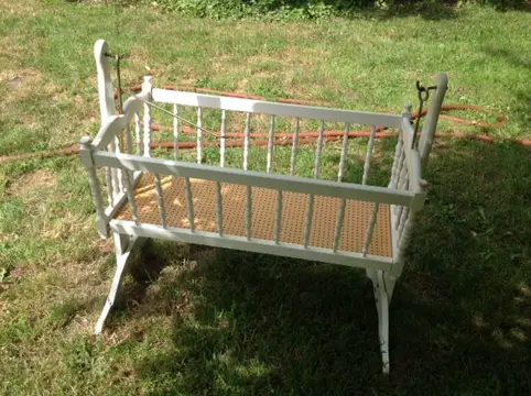 Schommelwieg, rustgevend - kleur: wit,