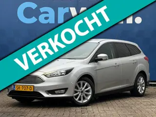 Ford Focus Wagon 1.0 Titanium|2e Eigenaar|6Bak-125PK|Trekhaak|Navi|Climate|Cruise|PDC V+A|CarPLay|N.