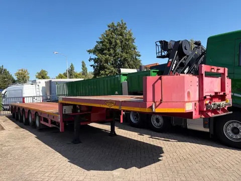 Broshuis 6ABSD-85 6 asser , gestuurd , uitschuifbaar , ZZ kenteken , nette oplegger .