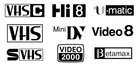 Digitaliseren videobanden vhs hi 8 video 8 super vhs dv mini
