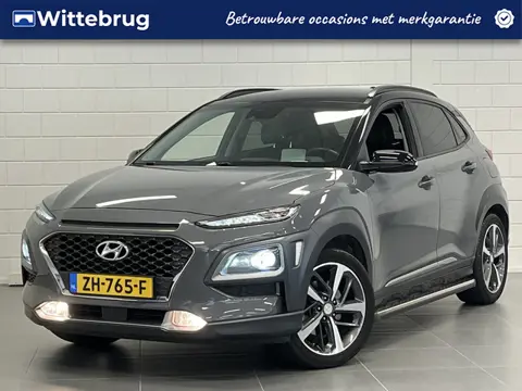 Hyundai KONA 1.0 T-GDI Premium LEDER | SIDEBARS | LED VERLICHTING | ZEER COMPLEET UITGERUST!