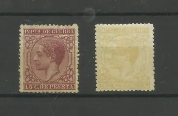 Spanje 1877 - Alfonso XII, War tax - Edifil 188/189