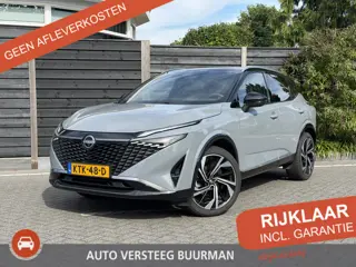 Nissan Qashqai Tekna Plus 1.3 MHEV 158PK Xtronic Automaat Navigatie, Rondomzichtcamera, Keyless, Pan